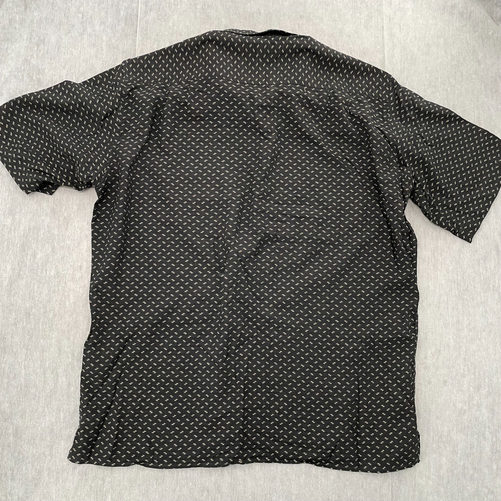 Ermenegildo Zegna Shirt Adult XL Black Button Up Premium Fabric Luxury Relaxed