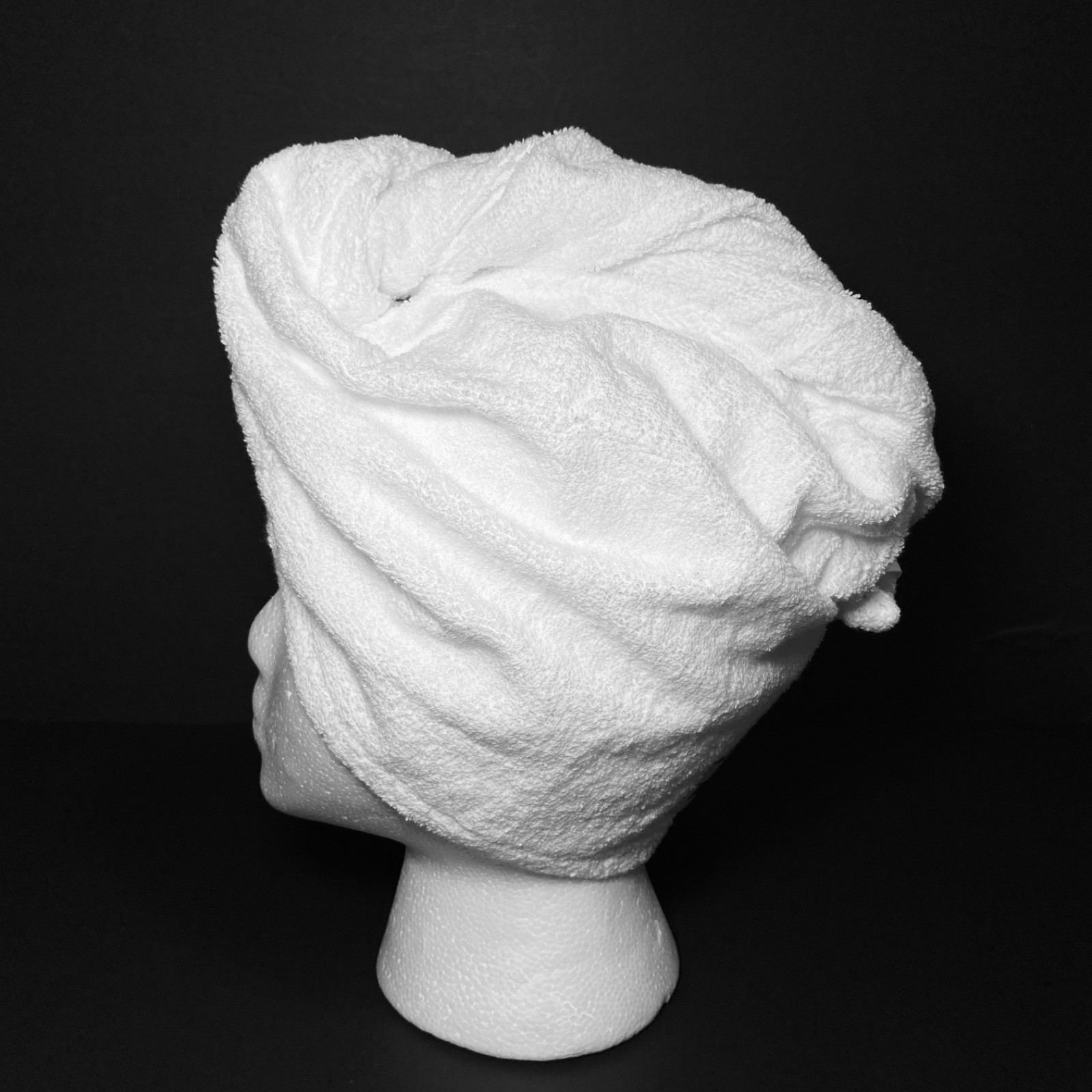 Hair Towel Turban Absorbent 100% Cotton Terry White Bath Shower Turbie Twist