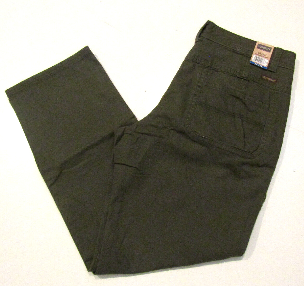 LEGENDARY OUTFITTERS Green Strech Canvas Pants Relaxed Fit 40 W 30 L NWT Mens