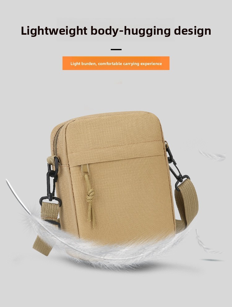 Men’s Canvas Crossbody Bag Mini Shoulder Messenger Bag Casual Travel Handbag