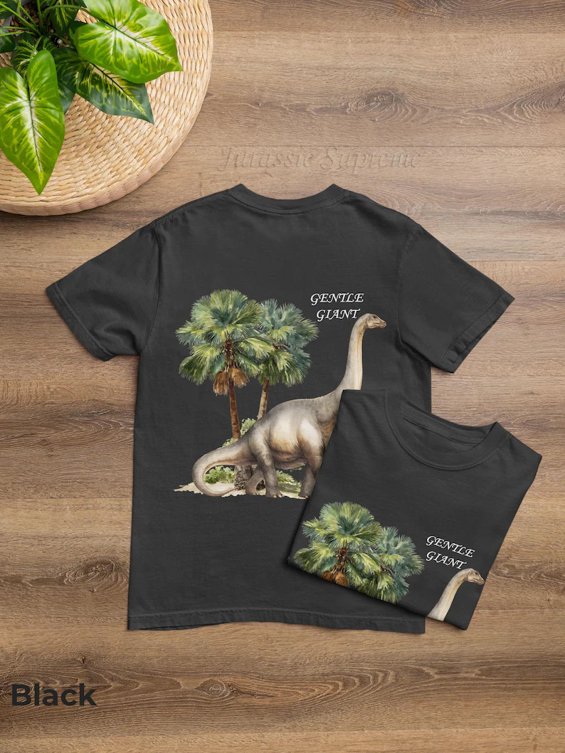 Brachiosaurus Gentle Giant Comfort Tee Dinosaur Shirt Men Women