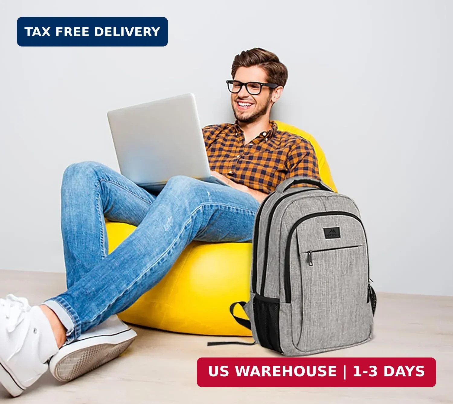 MATEIN Travel Laptop Backpack, Business Anti Theft Slim Sturdy Laptops Backpack