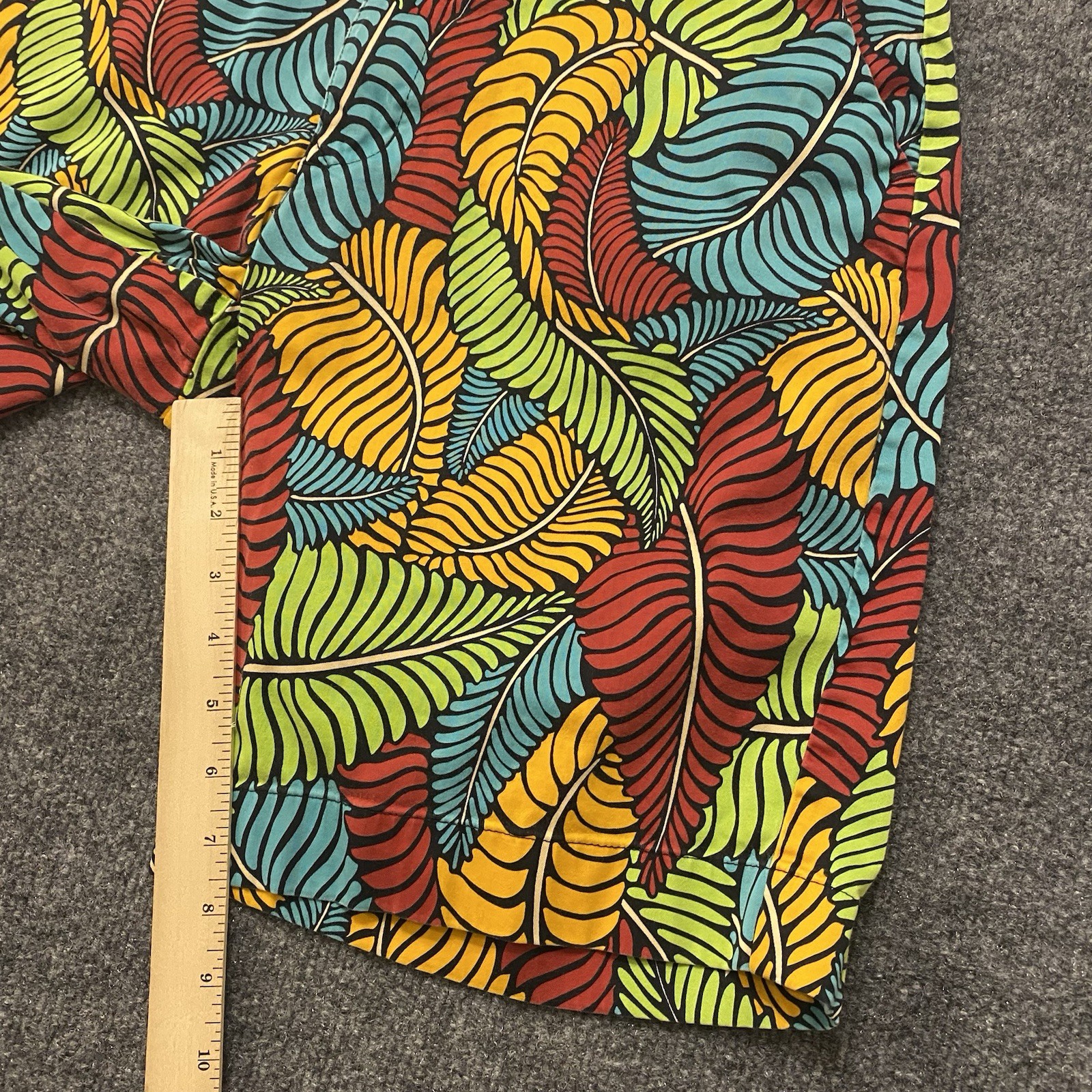 Loudmouth Fronds Klammer Golf Shorts Mens Size 34 Abstract Colorful Stretch Fit