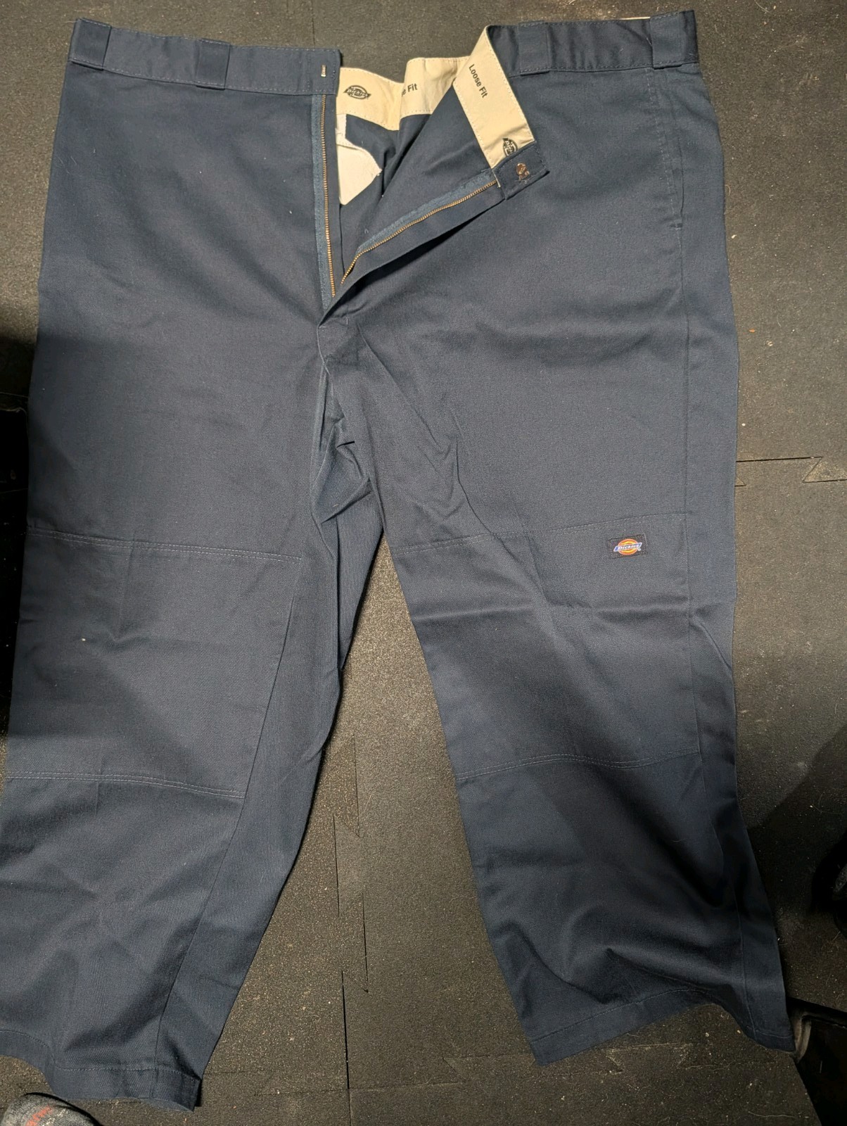 Dickies Double Knee Work Pants Loose Fit Mens Big & Tall 52×30 Khaki&Navy