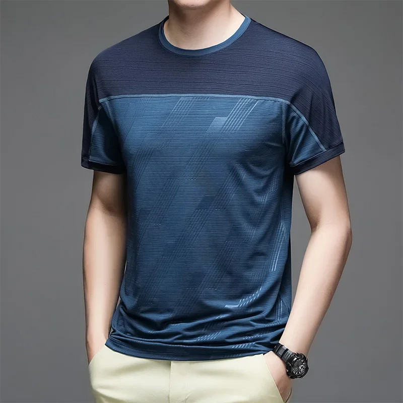 Undershirt Men’s Running Short Sleeves T-shirts Yoga Tops Lycra Things for Gym C