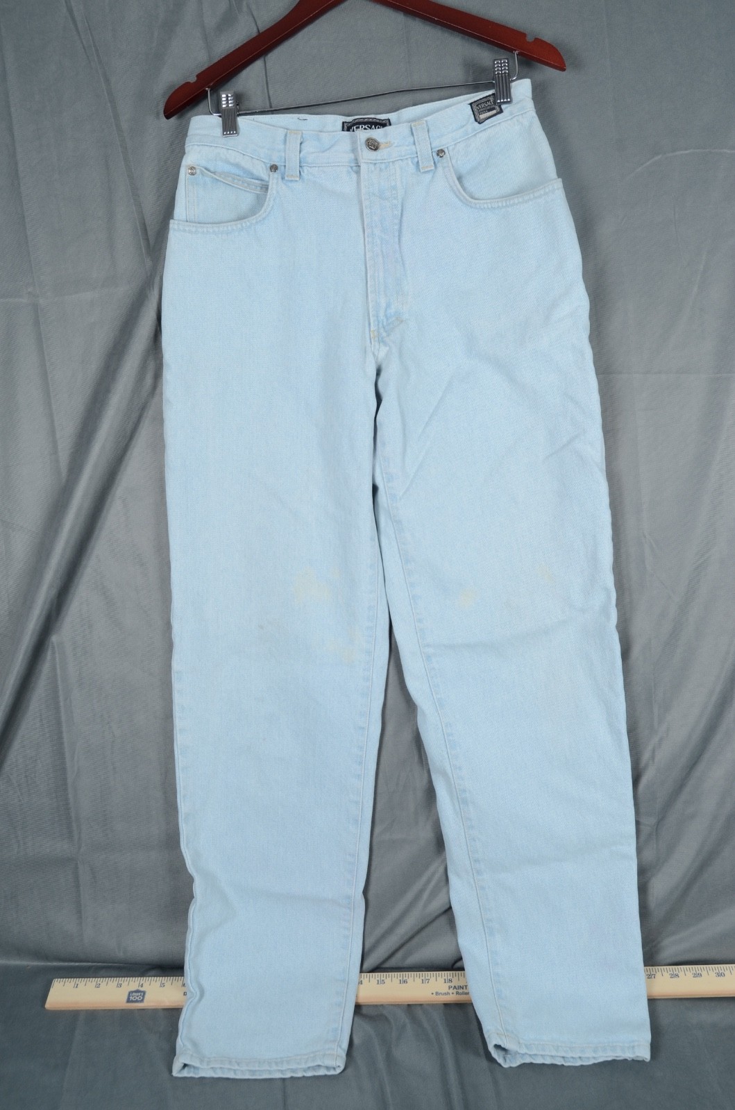 Versace Jeans Couture Men’s Vintage 90’s Y2k Straight Leg Jeans 30 30×32 Actual