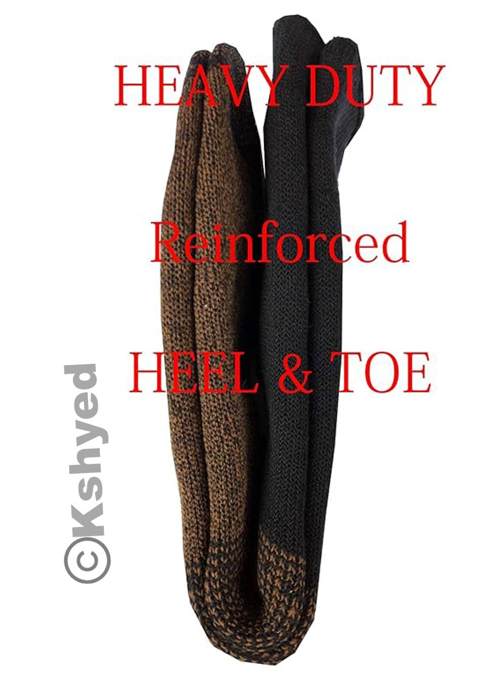 Goldstar Heated Copper Socks Black Athletic Size: 9-15 Tog Rating 4.7 (2 Pack)