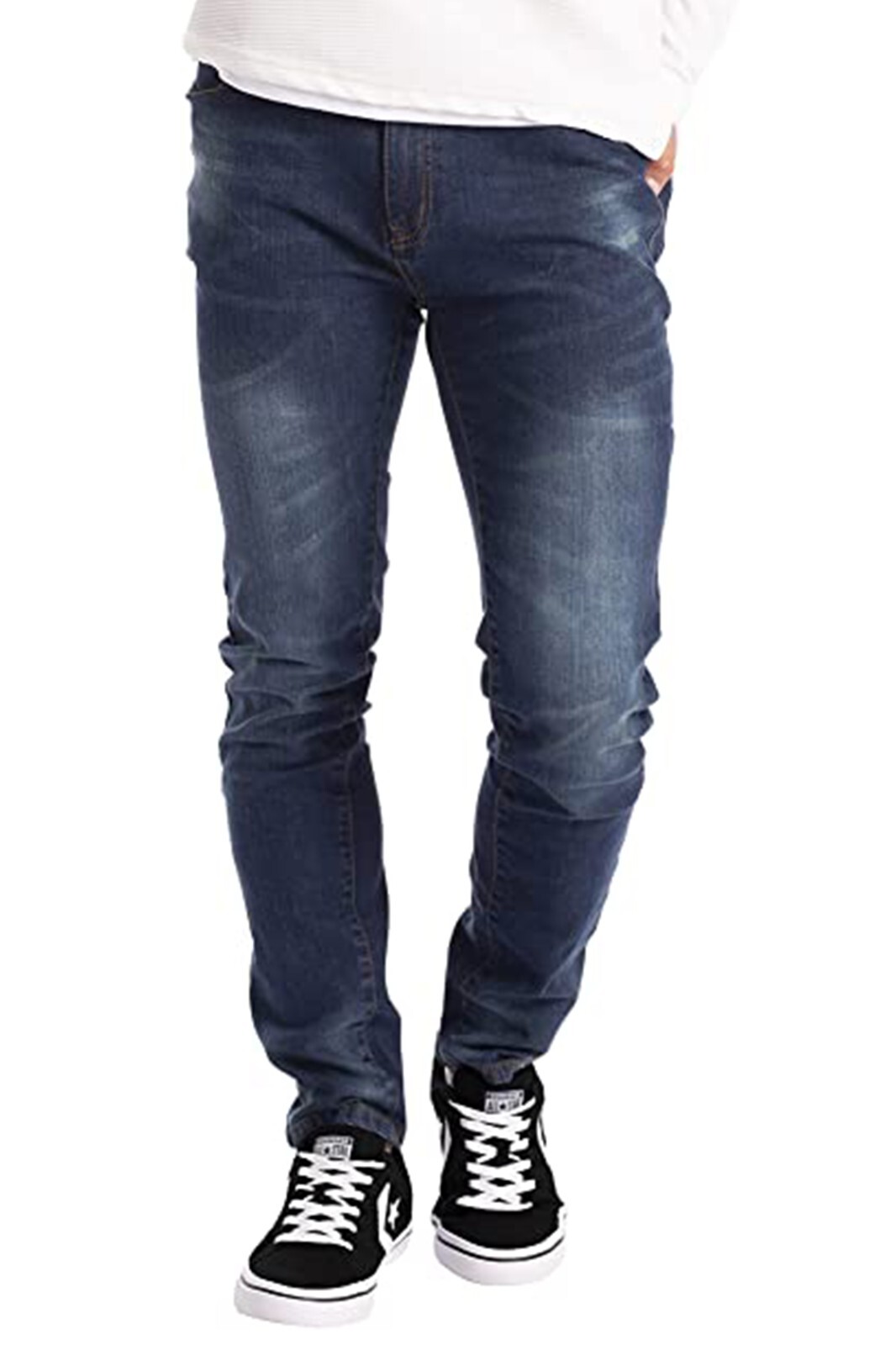 NEW MENS FLEX SKINNY JEANS STRETCH SLIM FIT DENIM PANTS ALL WAIST & LENGTH
