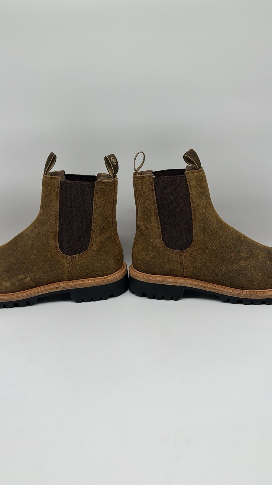 Taylor Stitch L.E. The Ranch Boots in Golden Brown Waxed Suede Men’s Sz 10 D NEW