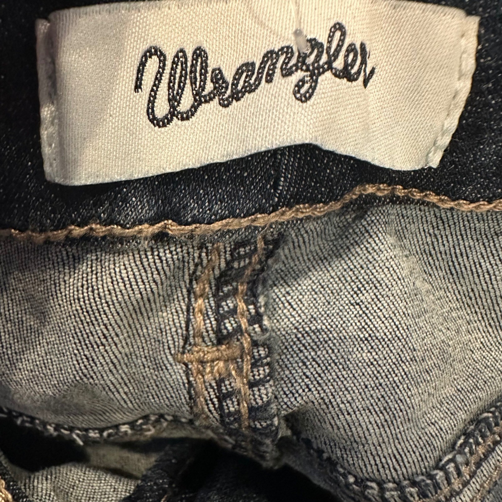Wrangler Bespoke Trouser Flare Jeans Dark Wash High Rise Plus Size 21/22×32