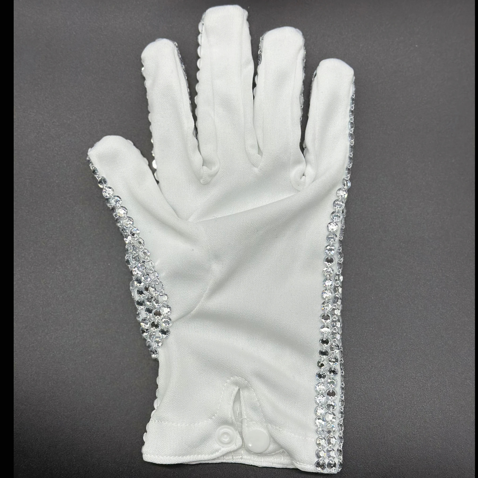 Handmade Glove with Full Crystals Michael Jackson Silver Adults Celebrate Impers