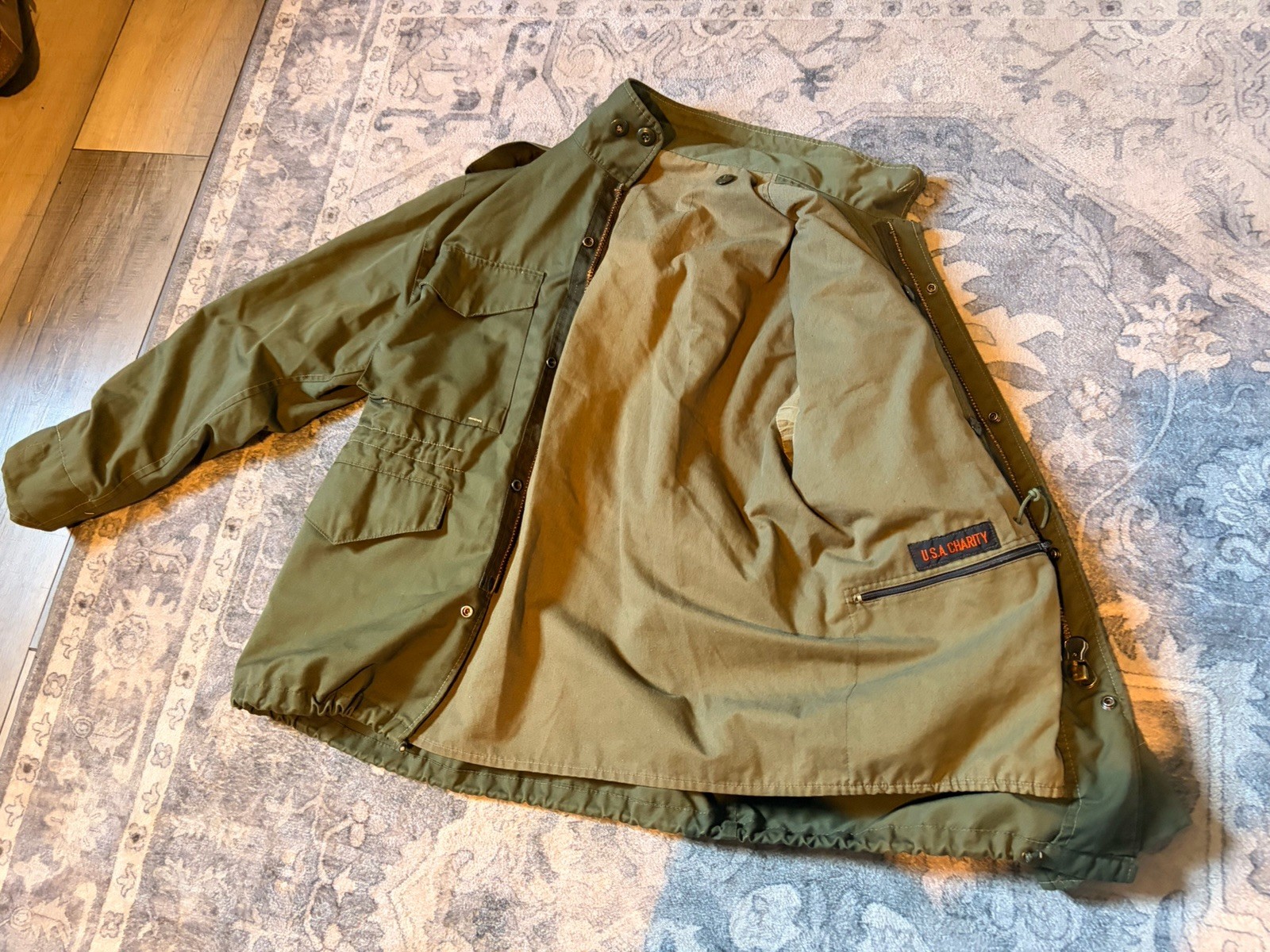 M-65 Field Jacket Men S/M Olive VTG OG Military Vietnam Era Cold Weather US Army