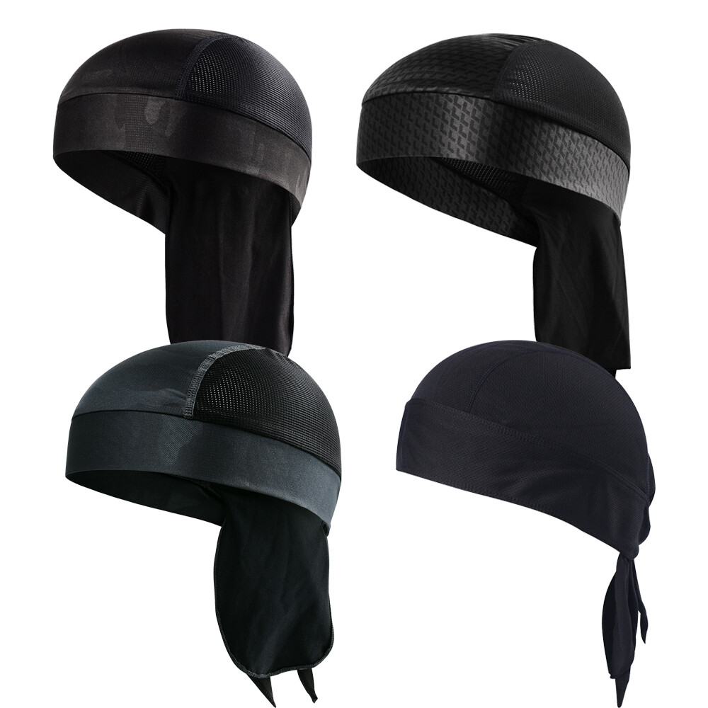 Motorcycle Wrap Biker Du Do Bandana Doo Rag Head Skull Cap Durag Beanie Hat