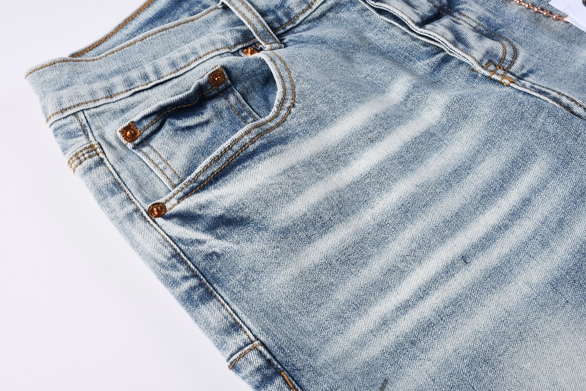 2026 New purple brand personality Fashion Slim Fit Leisure BLUE Jeans .