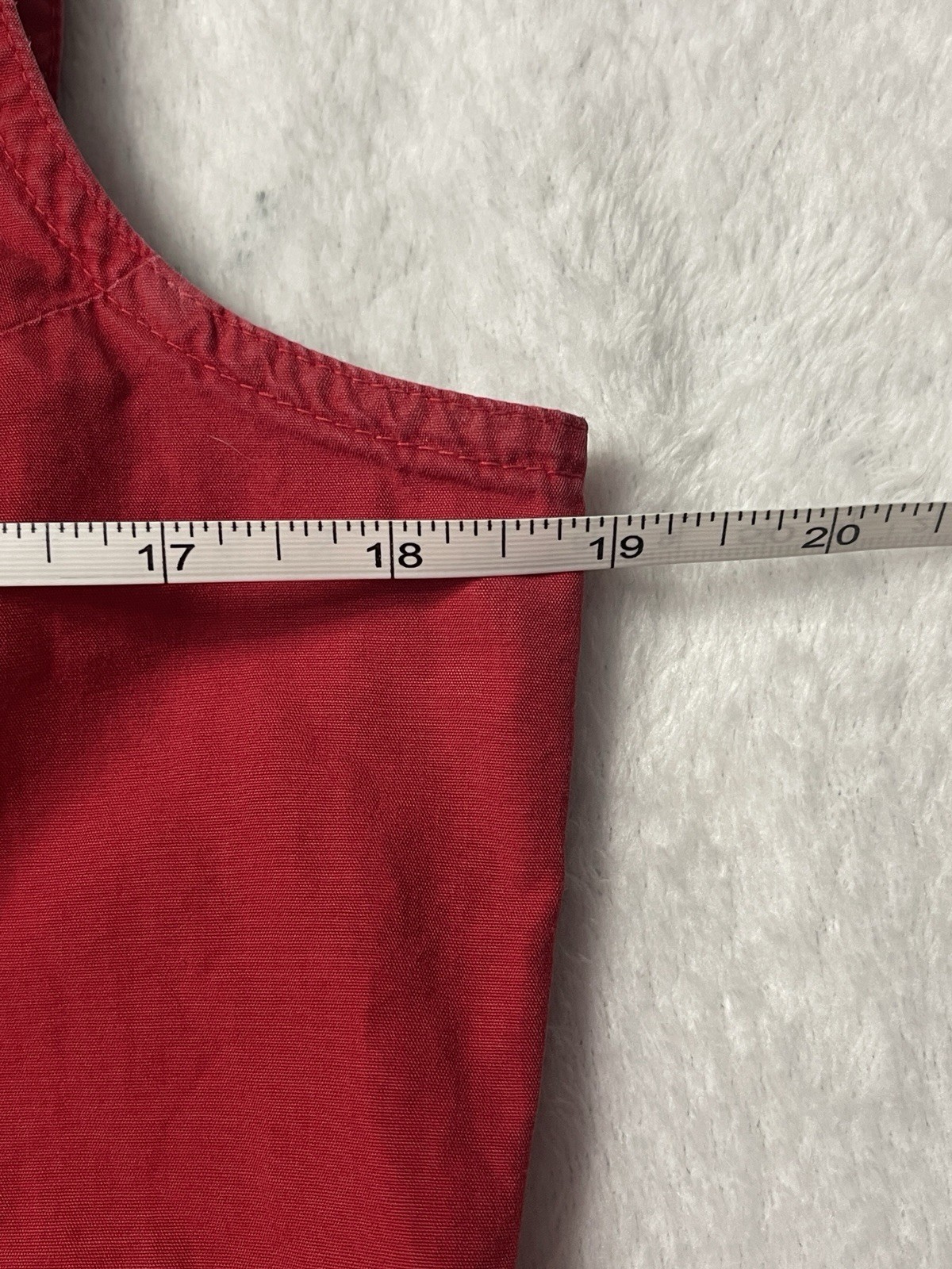 VTG Polo Jeans Co Ralph Lauren Red Sleeveless Button Front Shirt Women’s Medium