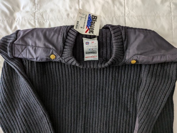 Blauer Commando Navy Blue Wool V-Neck England Sweater – $49.99 &Free Shipping!!!