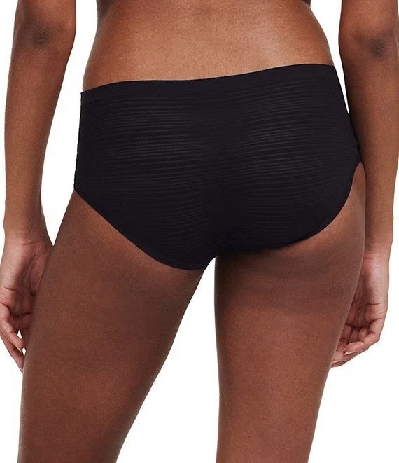 2 PAIRS CHANTELLE SOFT STRETCH STRIPED SEAMLESS HIPSTER PANTIES ONE SIZE XS-L