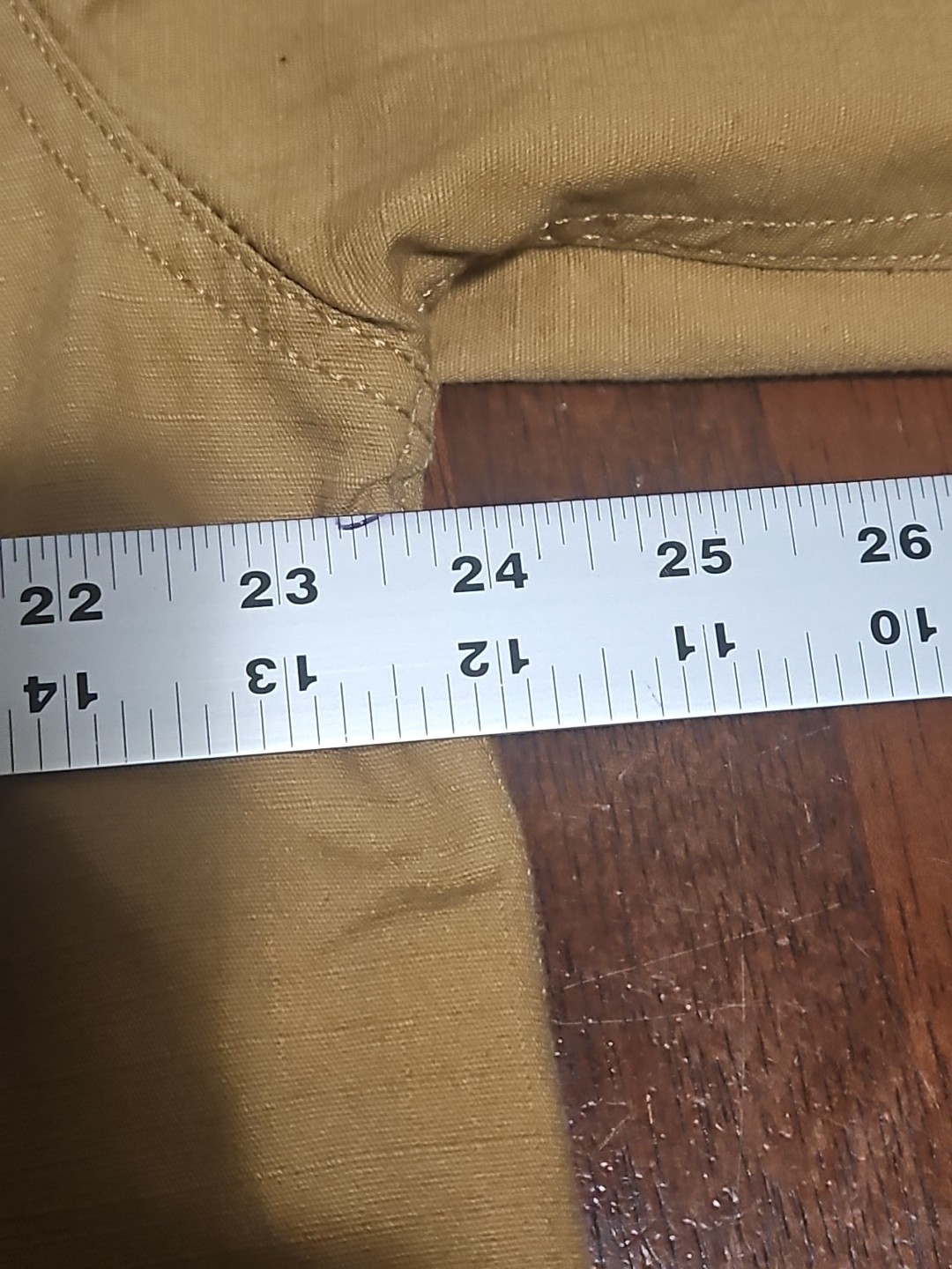 Levi’s Men’s Workwear Jacket Tan Ripstop Corduroy Collar Full Zip Size M