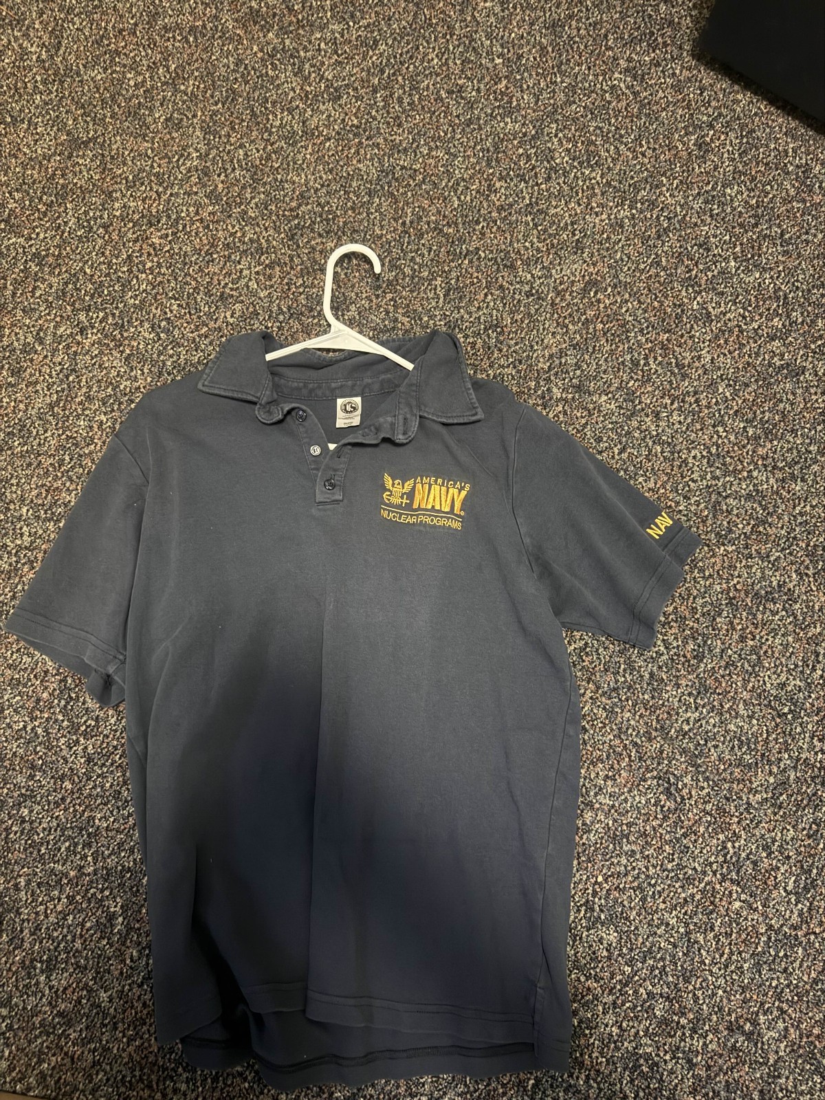 Navy Nuclear Programs Rare Polo T shirt. (NUKE NNPTC NPTU S8G A4W) Made in USA