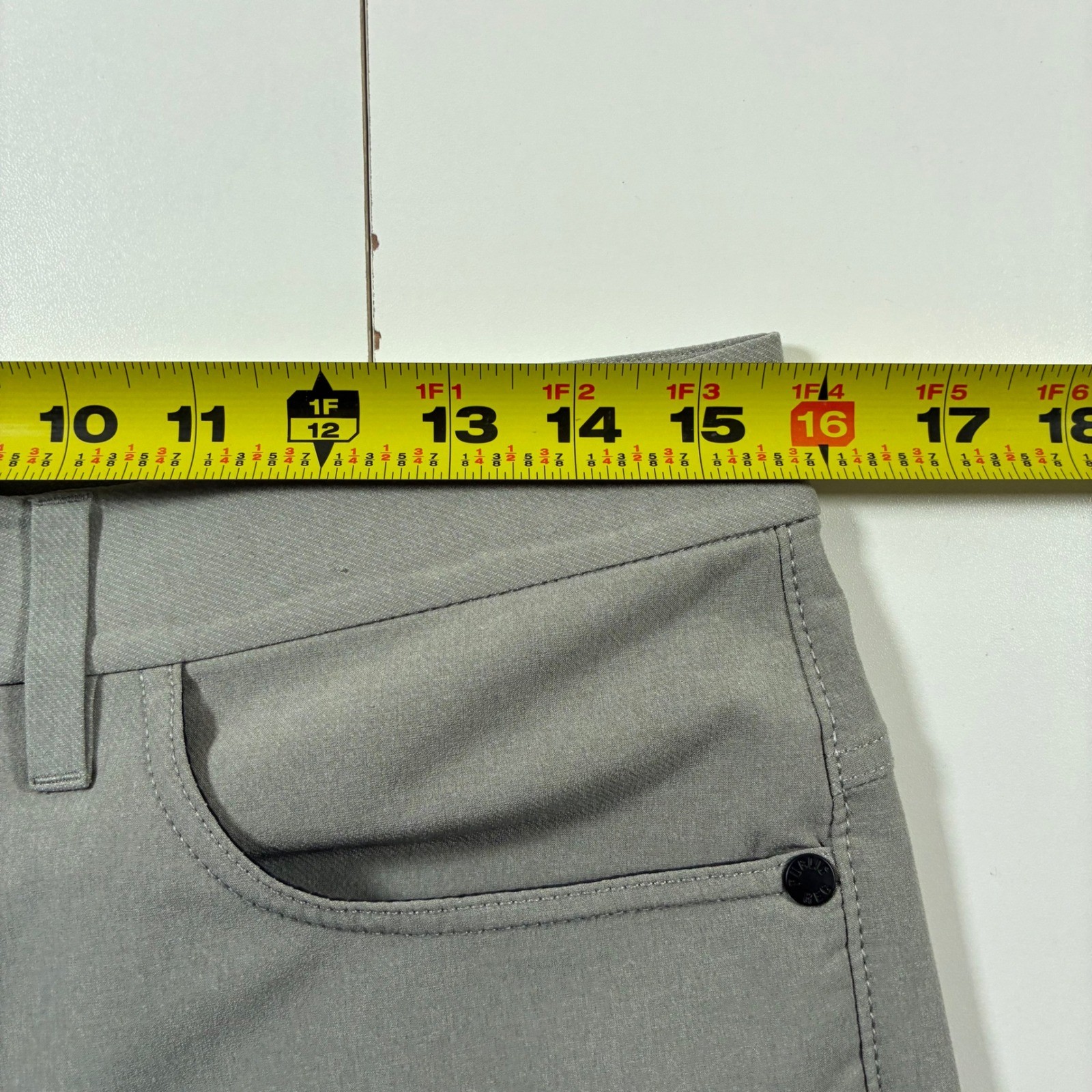 Public Rec Gamechanger Pants 30×28 Gray 5-Pocket Performance Stretch (Tag 30×30)