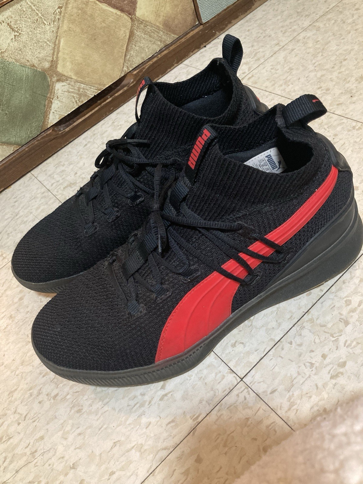 PUMA Men’s Clyde Court City Pack Portland/Chicago Bulls – Black Red Size 11.5
