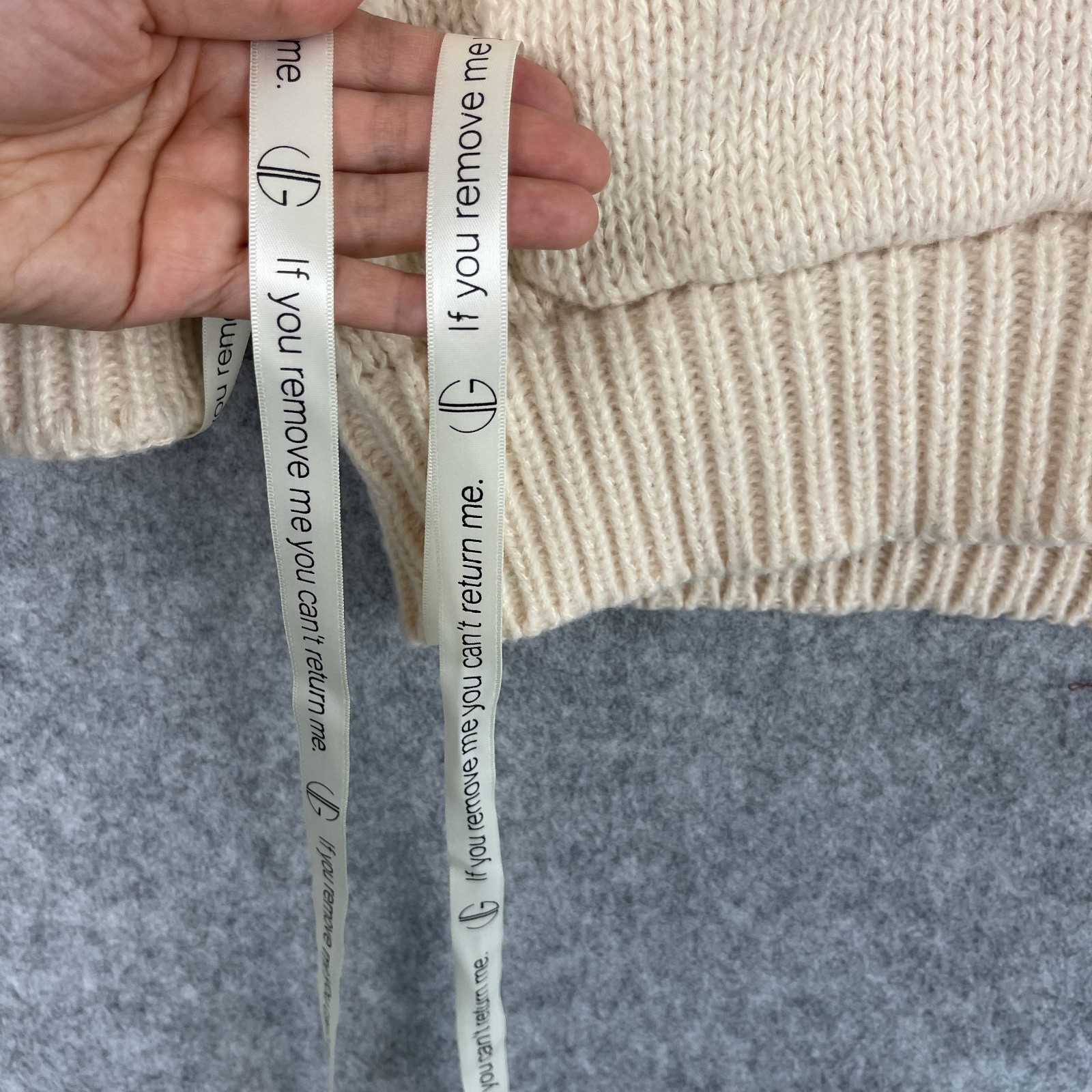 Vita Grace Lucia Cardigan Sweater Womens One Size Beige Swiss Chunky Knit NWT