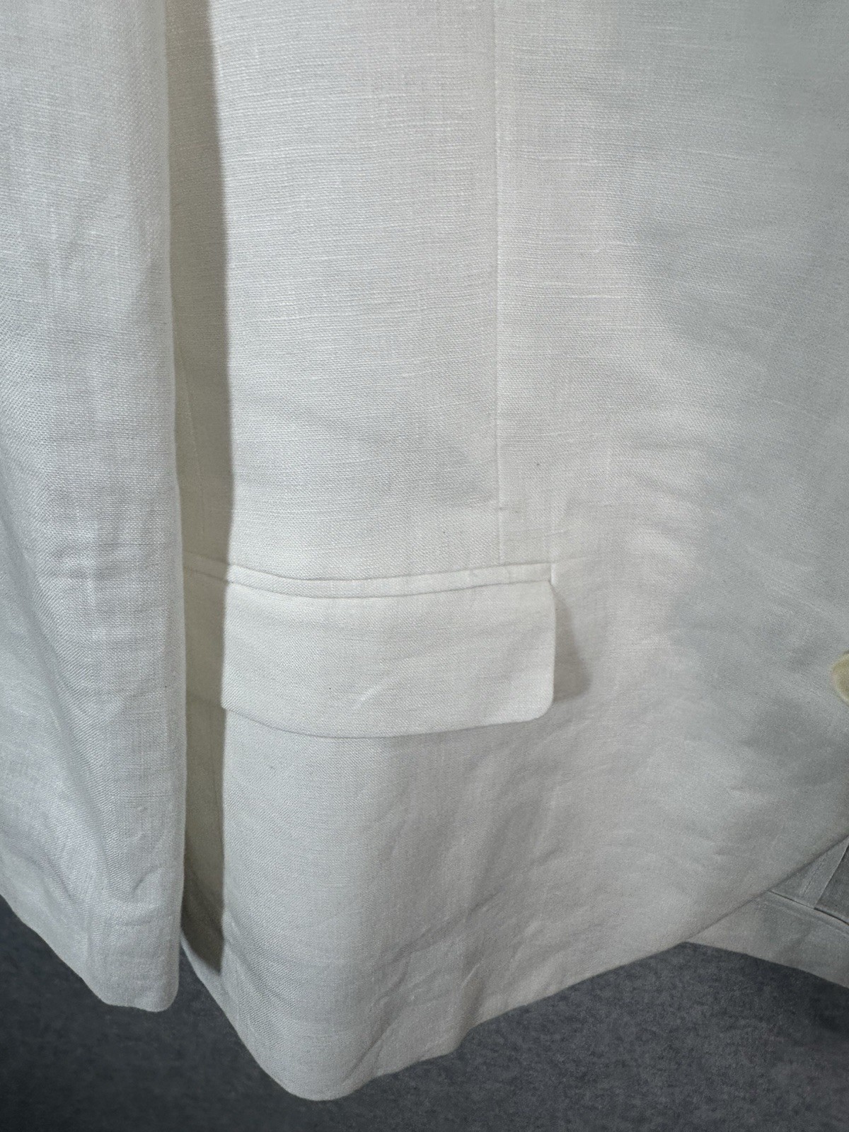 Nautica 100% Linen Blazer Mens 38S White Modern Fit Sport Coat