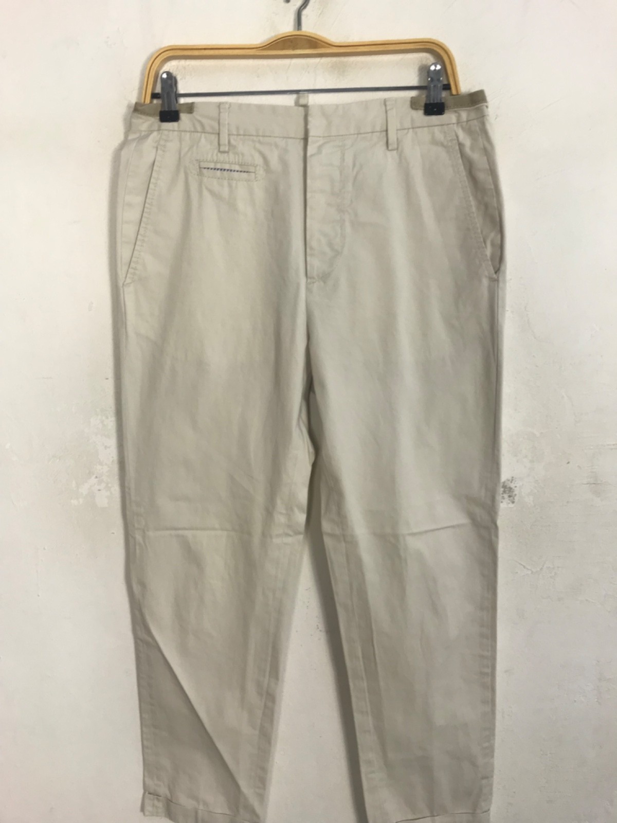 Dsquared2 Italian Designer Beige Chino Pant Slack Trouser Buttonfly 31 32 E720