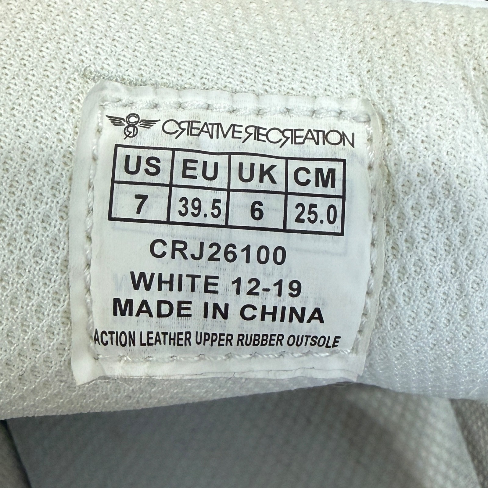 Mens Sz 7 Creative Recreation Cesario Lo XXI Pure White Leather Sneaker Clean