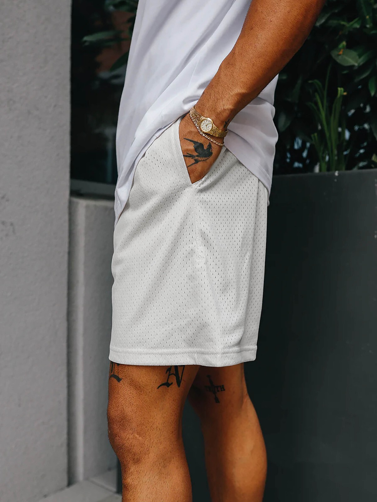 Men Mesh Shorts 2 Pockets workout Jersey pants Soft Basketball Gym Fitness Run