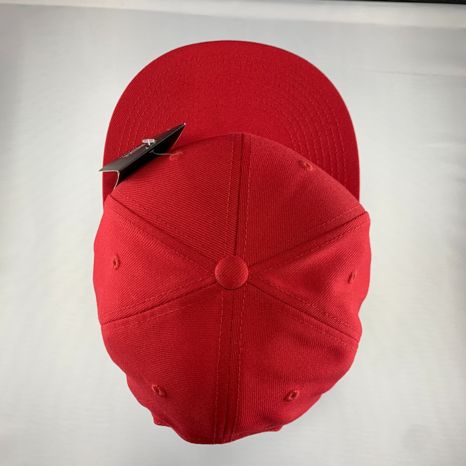 New Decky 6020 Snapback Hat Acrylic Blank Flat Bill High Crown One Size Cardinal