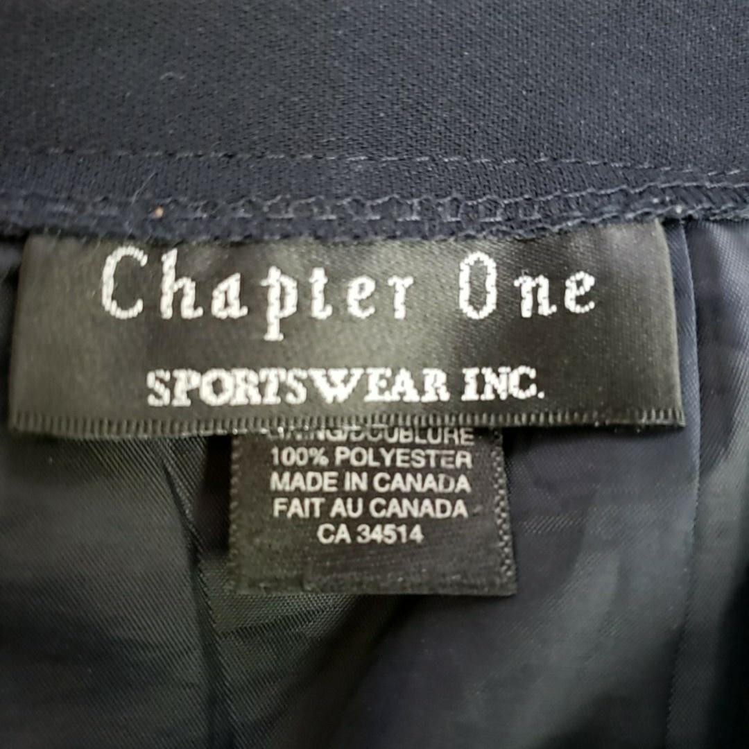 Chapter One Skirt Womens Blue Straight Long Polyester Lined Slit Zip
