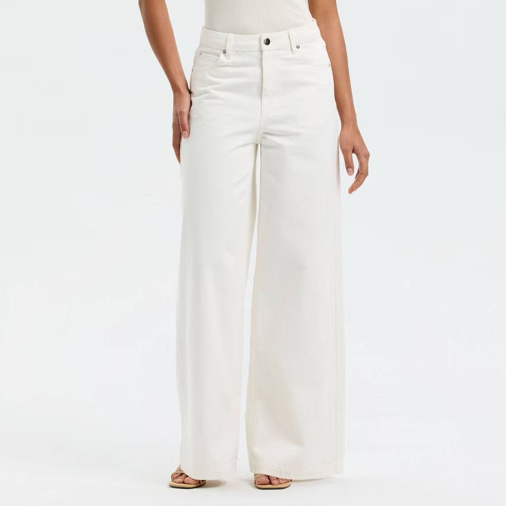 Women Wide Leg Denim Pants – A New Day Cream 6