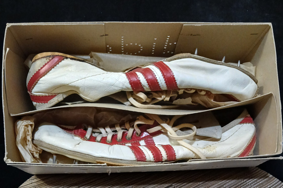 🟥Vintage Adidas Intervall Track Spikes West Germany w/ Box 1960s–70s Dassler 🟦