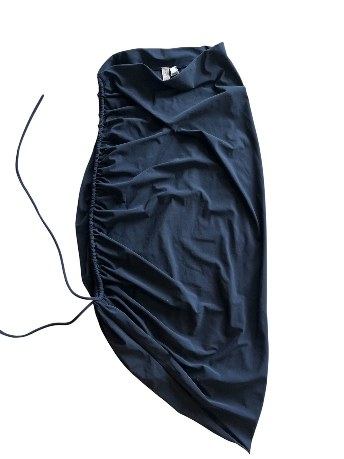 Mid- Late 2000’s Lanvin Paris Rouched Black Skirt -Made In France Size 4