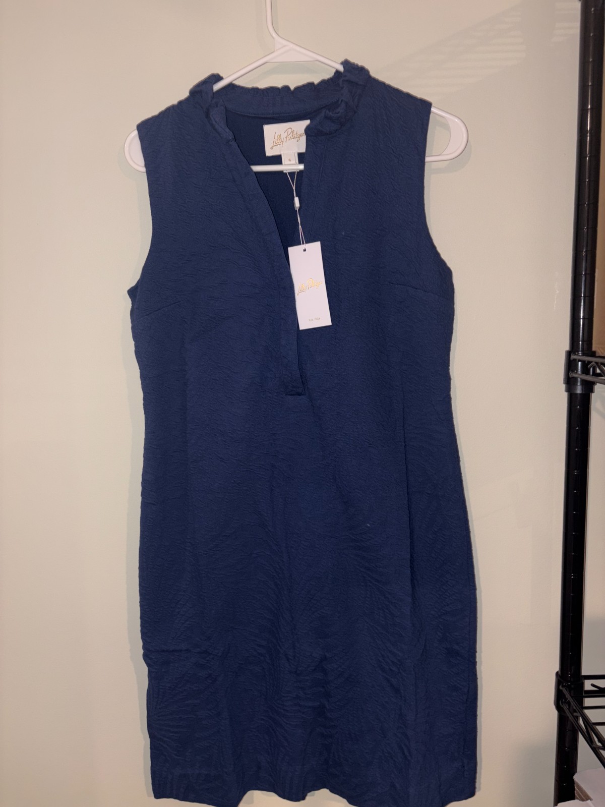 Lilly Pulitzer Women’s Elsey Shift Dress Color: Low Tide Navy NEW!