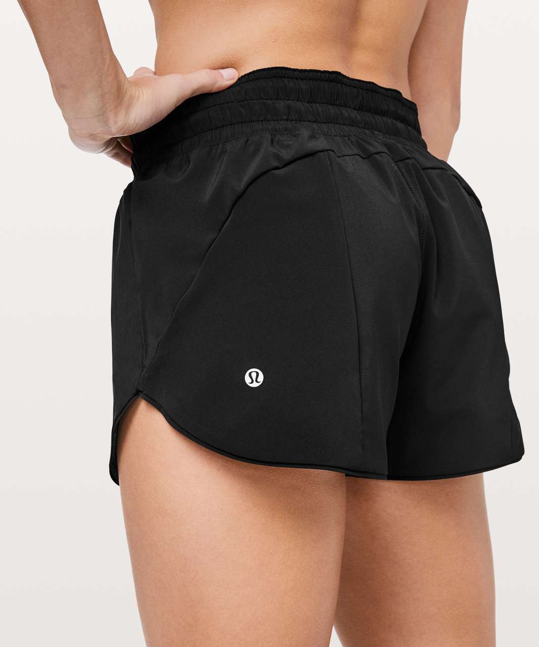 NWOT Lululemon Choose A Side Short *3″ Heather Lux Multi Black / Black | SIZE: 6