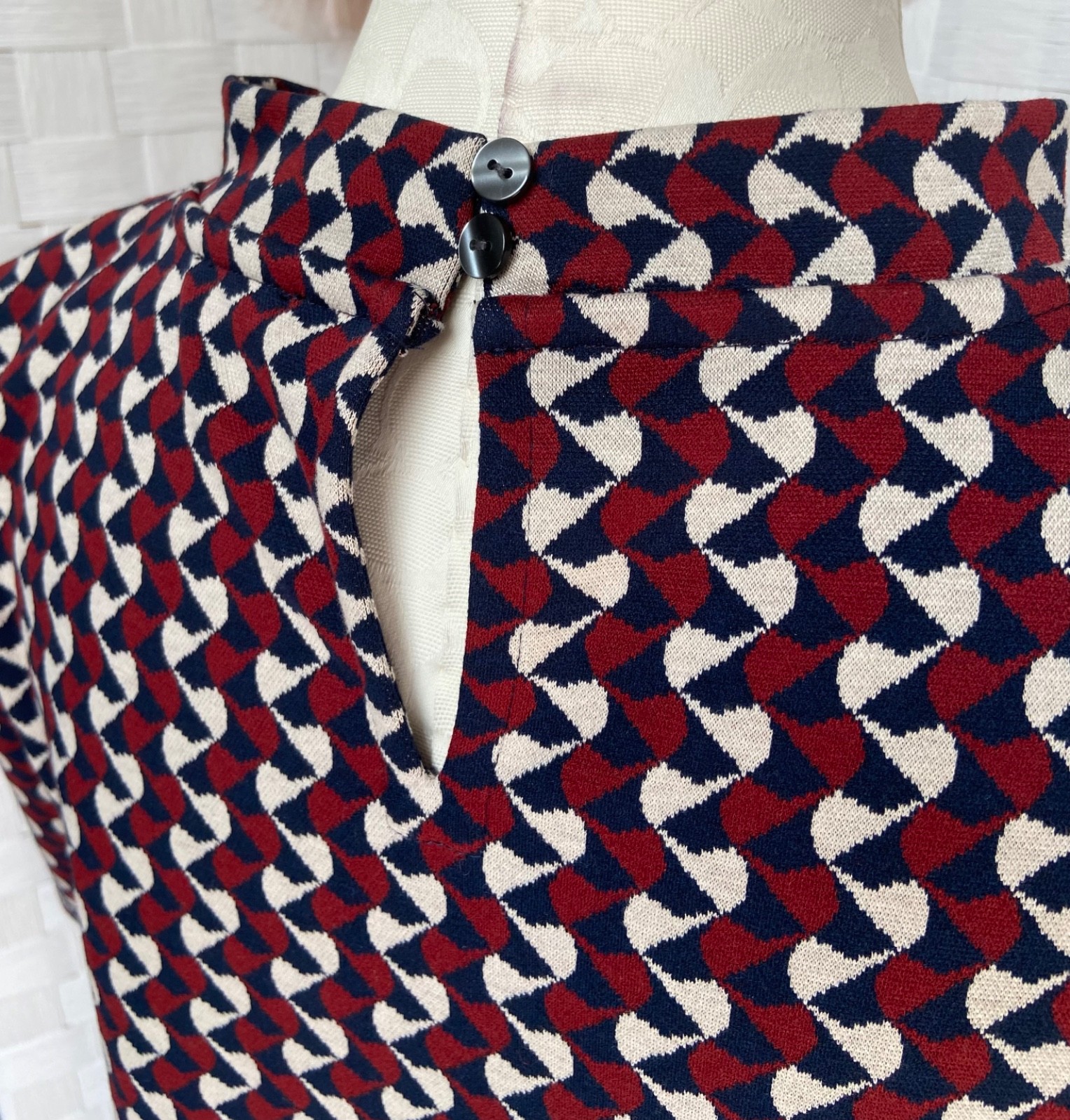 Ann Taylor Factory 2 Piece Geometric Outfit Pocket Top & Skirt Size 6 S FXG