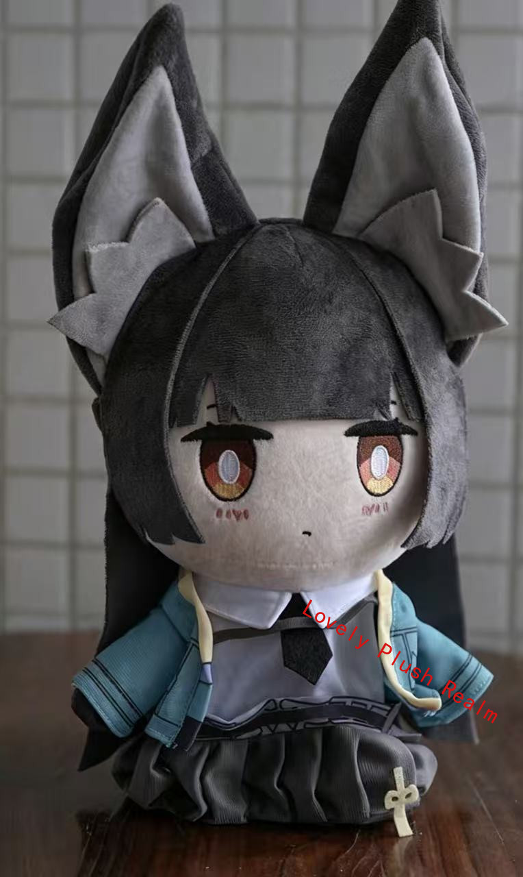 Anime Zenless Zone Zero Hoshimi Miyabi 30cm Plush Hand Puppet Cosplay Doll Toy