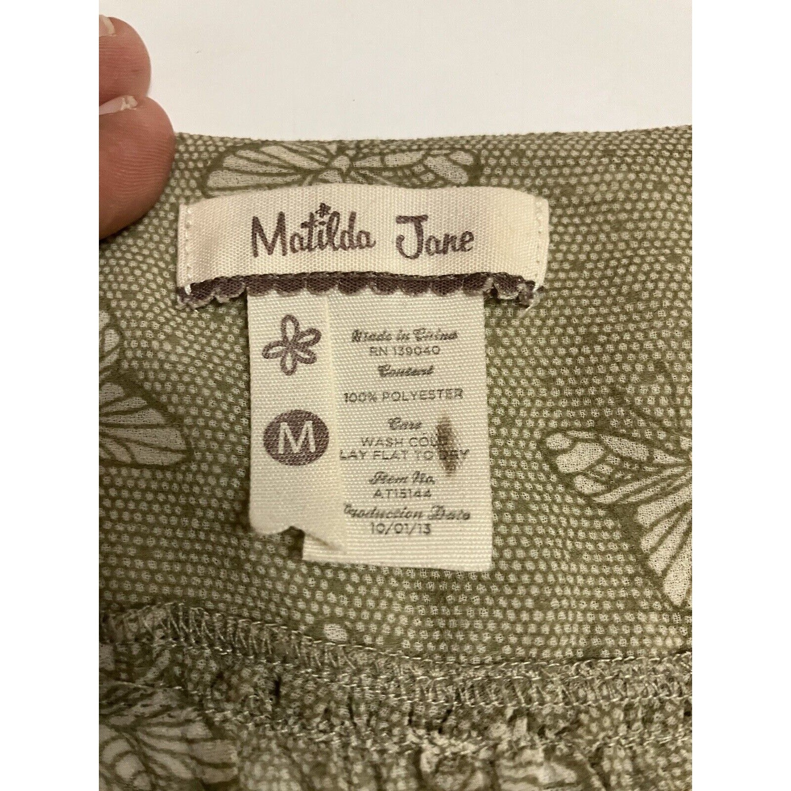Matilda Jane Monarch Butterfly Semi Sheer Blouse Women Size Medium