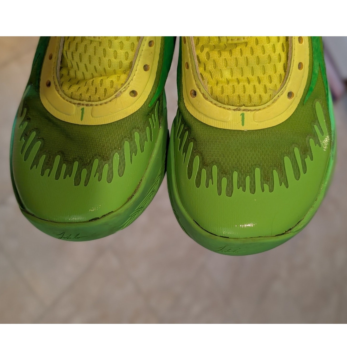 Rare Nickelodeon x Puma LaMelo Ball MB.02 ‘Slime’ Shoes Sneakers Kids 4.5