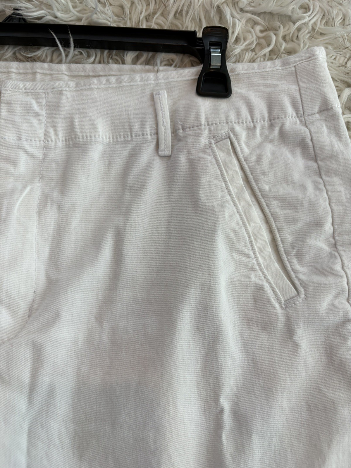 ANN TAYLOR LOFT WHITE WIDE LEG CHINO WOMENS PANTS SZ 14 CLASSIC SUMMER RESORT