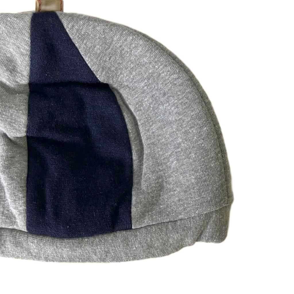 Queen Head Gray Cotton Blend Beret Hat Ladies, 56cm (22in), AB Condition