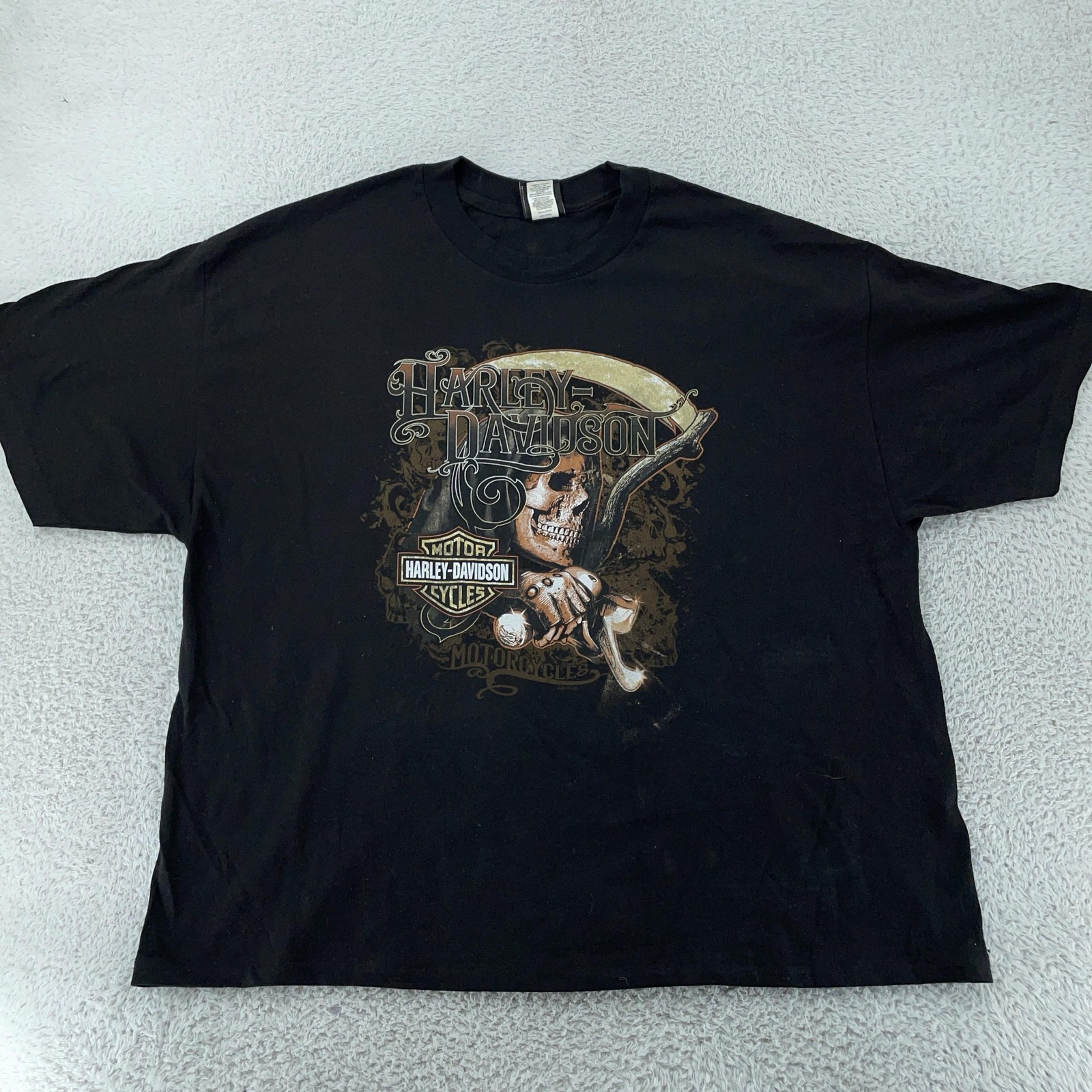 Harley-Davidson Singapore Shirt Mens XL/2XL Skull Grim Reaper Biker Motorcycle