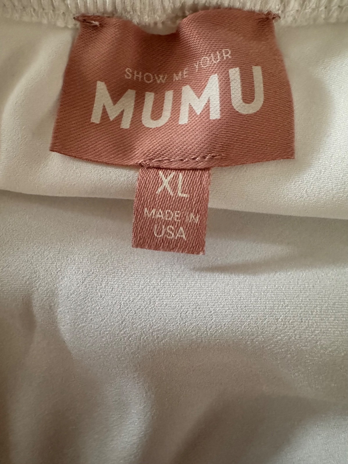 Show Me Your MUMU Women’s Cowl Neck Dress in Ivory Luxe Satin-Bridal Wedding-XL