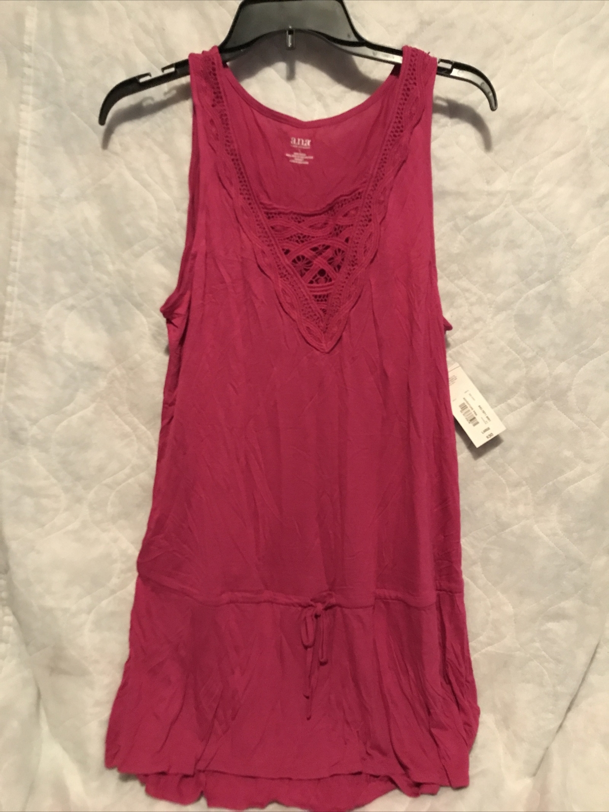 a.n.a Women’s V-Neck Tank Top Pink Large Ret. $30 (TW-1506)