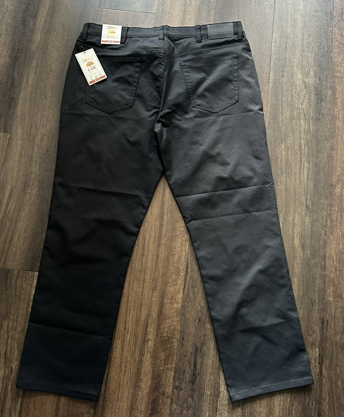 Copper & Oak NWT Men’s 38×30 5 Pocket Polyester Pants Black K5S842 NWT $75