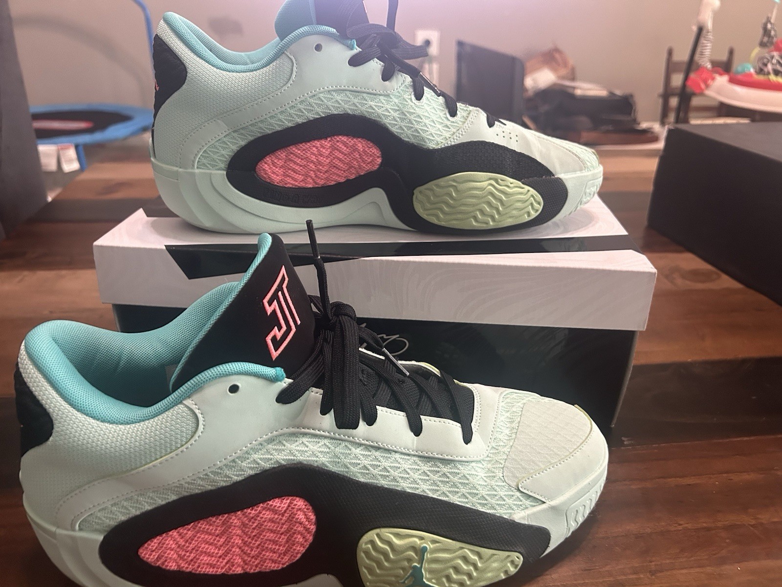 Air Jordan Tatum 2 ‘Vortex’ Sneakers Mint Green, Size 12, Excel Cond FJ6457-300