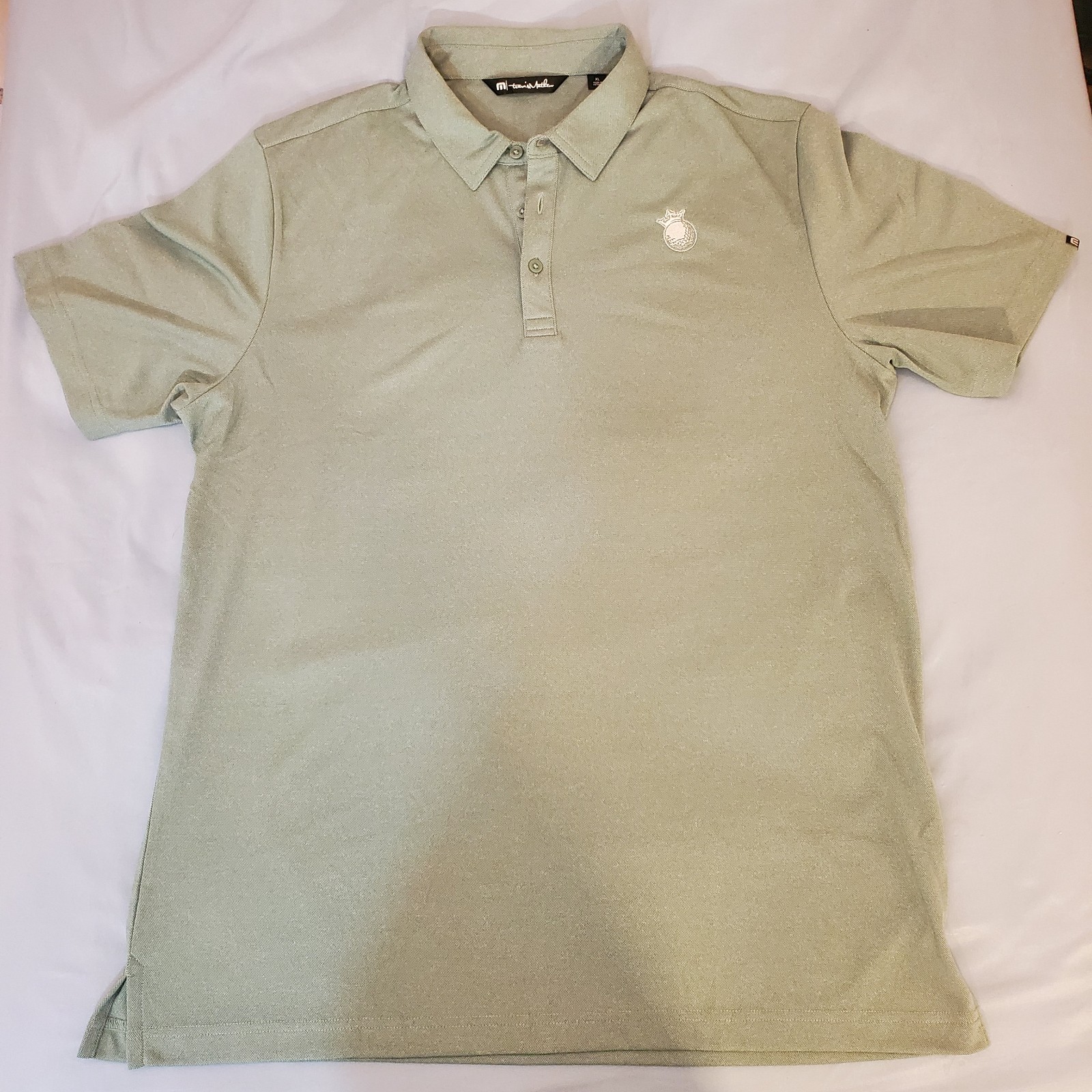 travis matthew XL mens green golf polo
