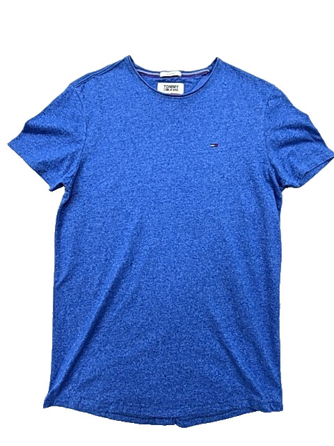 Tommy Jeans Men’s T-Shirt Blue Size XS Short Sleeve Cotton Logo